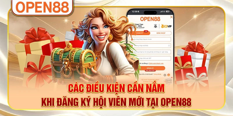 Các điều kiện cần nắm khi đăng ký hội viên mới tại OPEN88